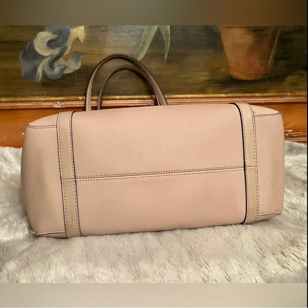 Michael Kors Jet Set Saffiano Leather Blush Pink Zip Top Tote - Picture 3 of 3